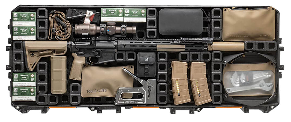 Magpul MAG1301-BLK DAKA Grid Organizer Black Polypropylene Insert for Pelican 730 Vault Tactical Rifle Case