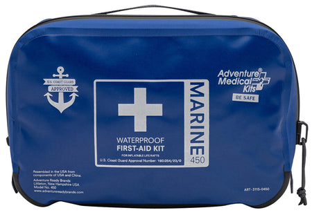 Adventure Medical Kits Marine 450 First Aid Kit - Dustproof Waterproof Blue for 1-6 People