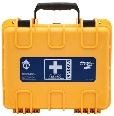 Adventure Medical Kits Marine 600 Waterproof First Aid Kit for Up to 6 People - Yellow
