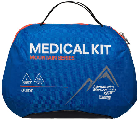 Adventure Medical Kits Mountain Guide Backcountry First Aid Kit for 7 People - Water Resistant Blue