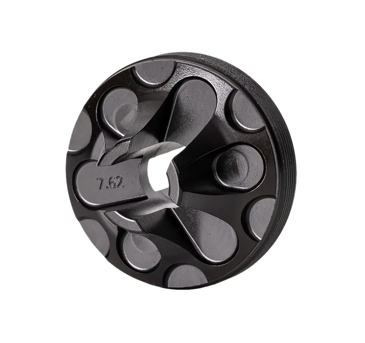 Rugged Suppressors FC006 Flash Hider Front Cap 7.62mm Black Steel for Radiant/Surge/Razor762