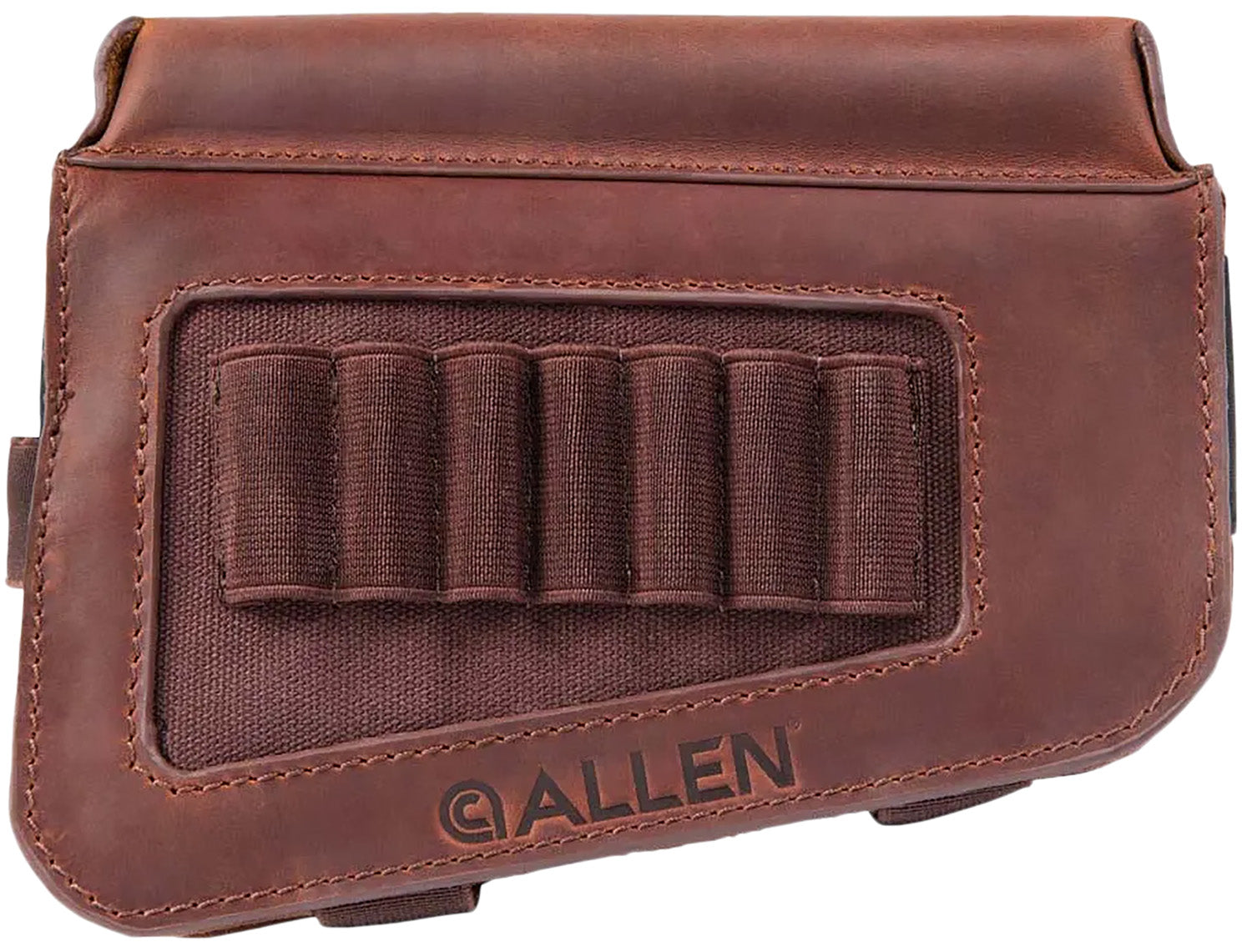 Allen 8519 Westcliff Leather Rifle Buttstock Cartridge Carrier 7rd with Raised Cheek Piece