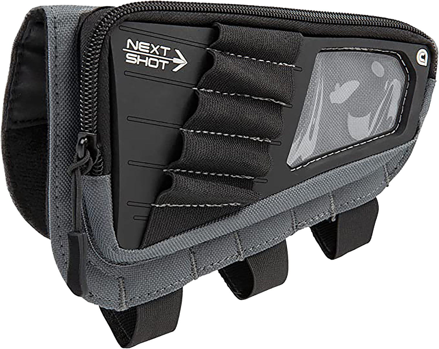 Allen 8528 Next Shot Cody Buttstock Pouch, .223-300 Win Mag, 5rd, Gray