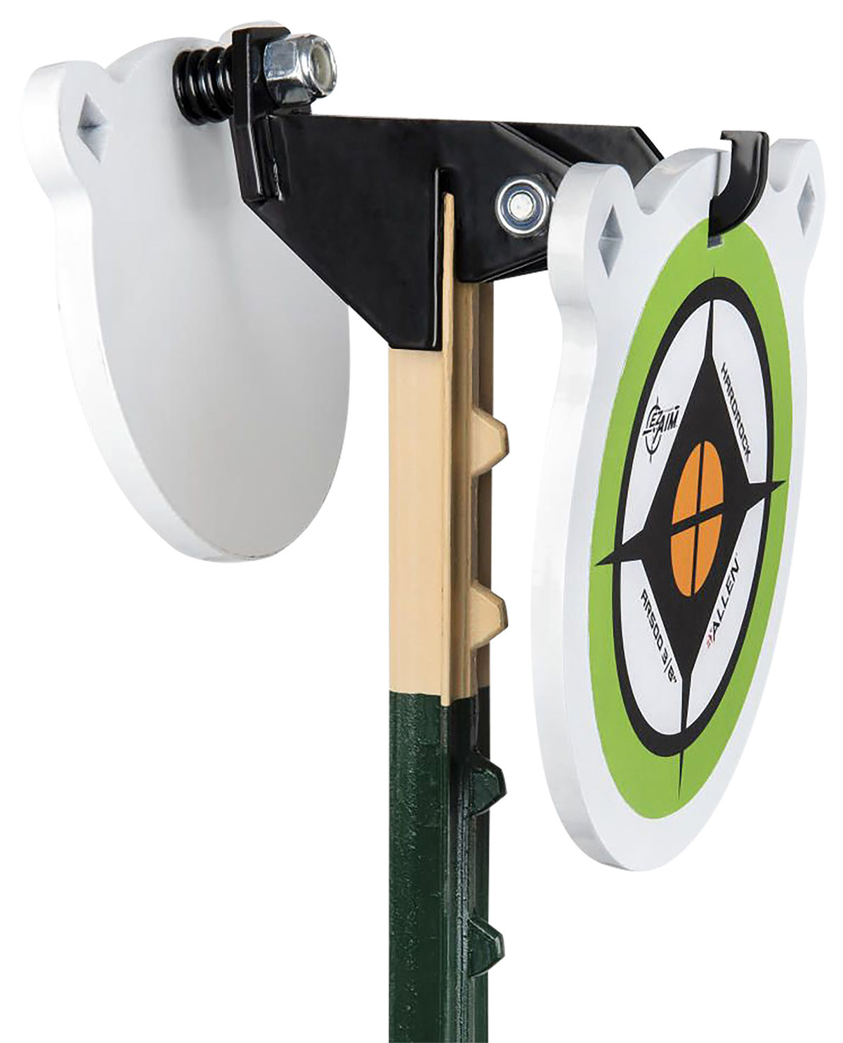 EZ-Aim Fence Topper Gong Hook & Recoil Spring Combo, 7", Black/Brown Steel