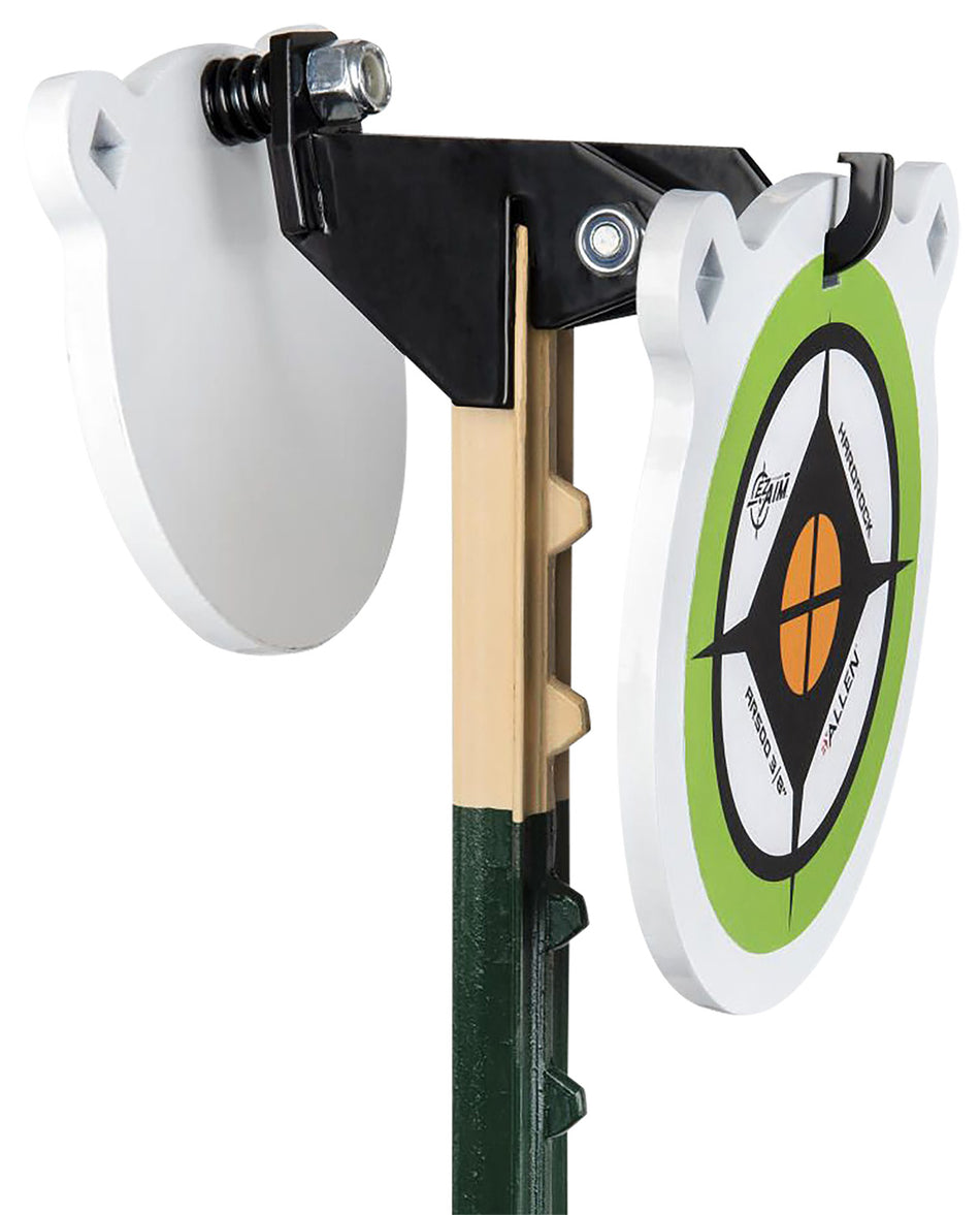 EZ-Aim Fence Topper Gong Hook & Recoil Spring Combo, 7", Black/Brown Steel