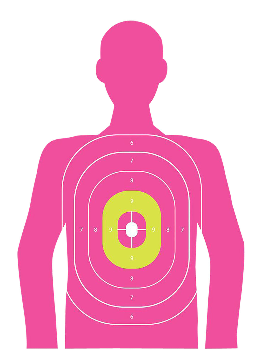 EZ-Aim 15646 In the Pink Silhouette Paper Shooting Target, 12x18", Pink, 8-Pack
