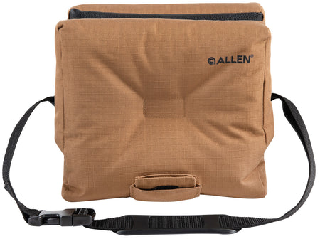 Allen 18420 Bench Shooting Bag Empty Black Tan 600D Polyester with Collapsible Funnel