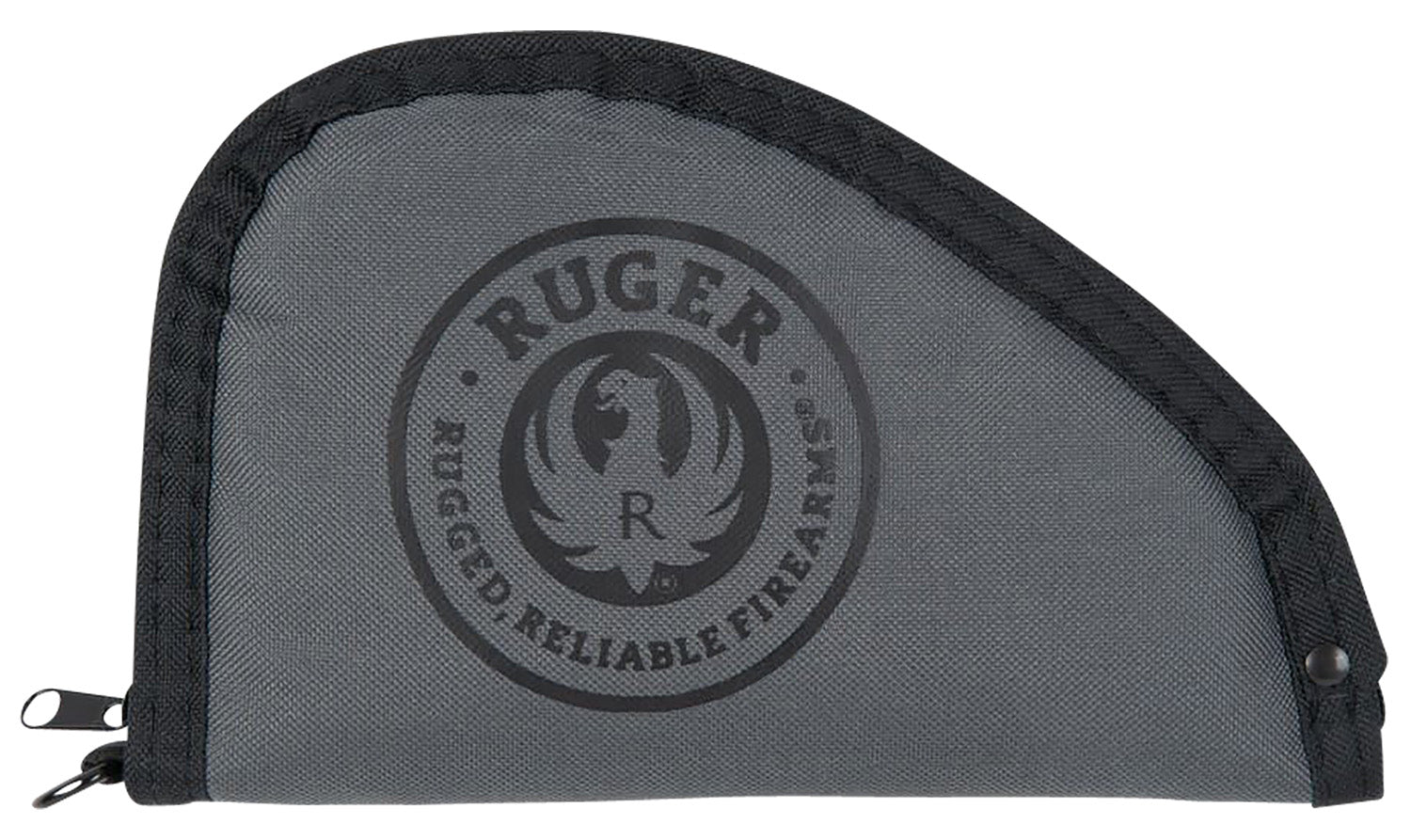 Ruger 27451 Rugged Compact Pistol Case Black/Gray Lockable Zipper with D-Ring