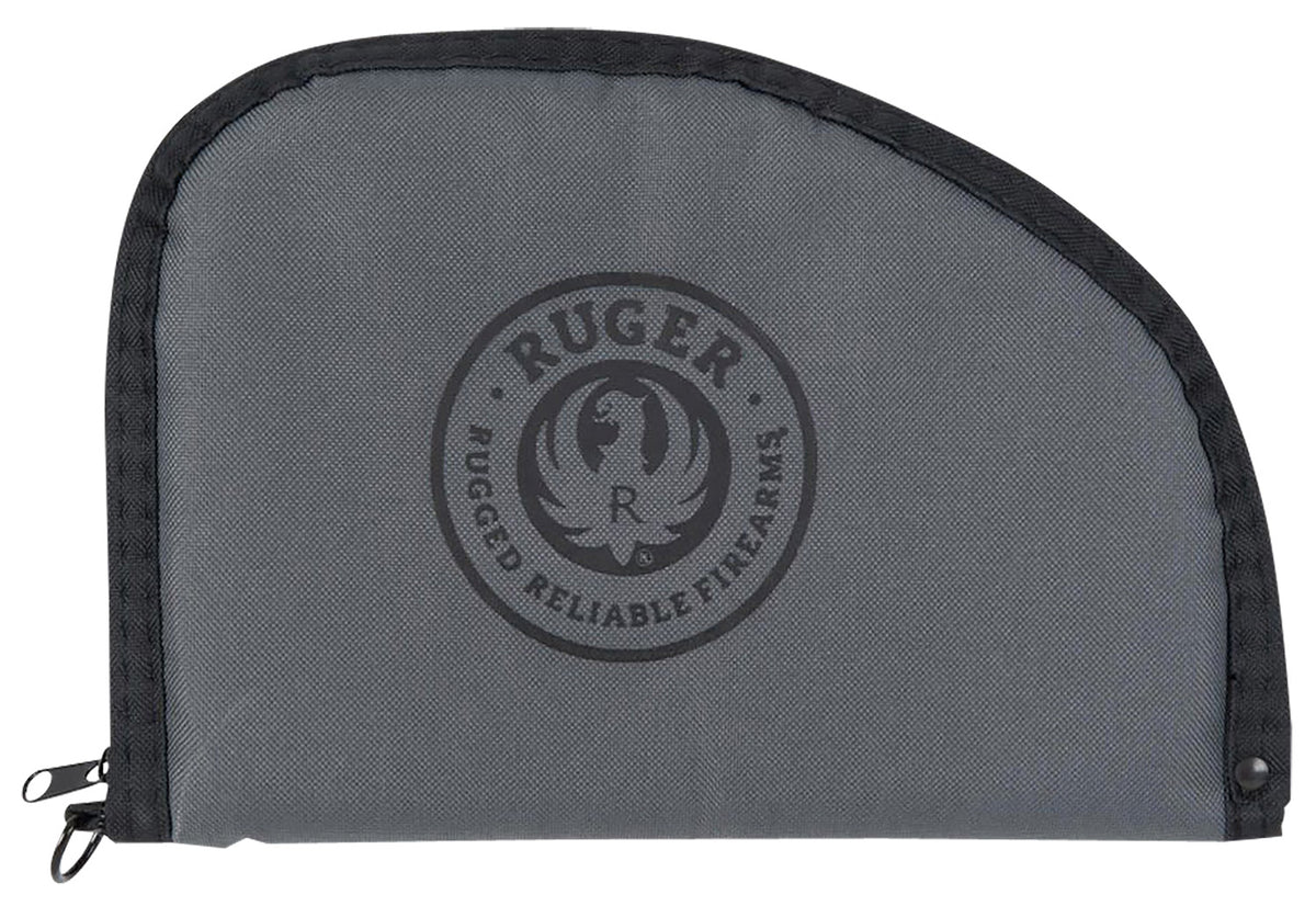 Ruger 27452 Rugged Full-Size Pistol Case 10" Black/Gray Lockable Zippers