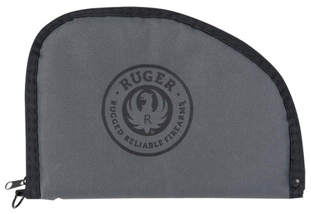 Ruger 27452 Rugged Full-Size Pistol Case 10" Black/Gray Lockable Zippers