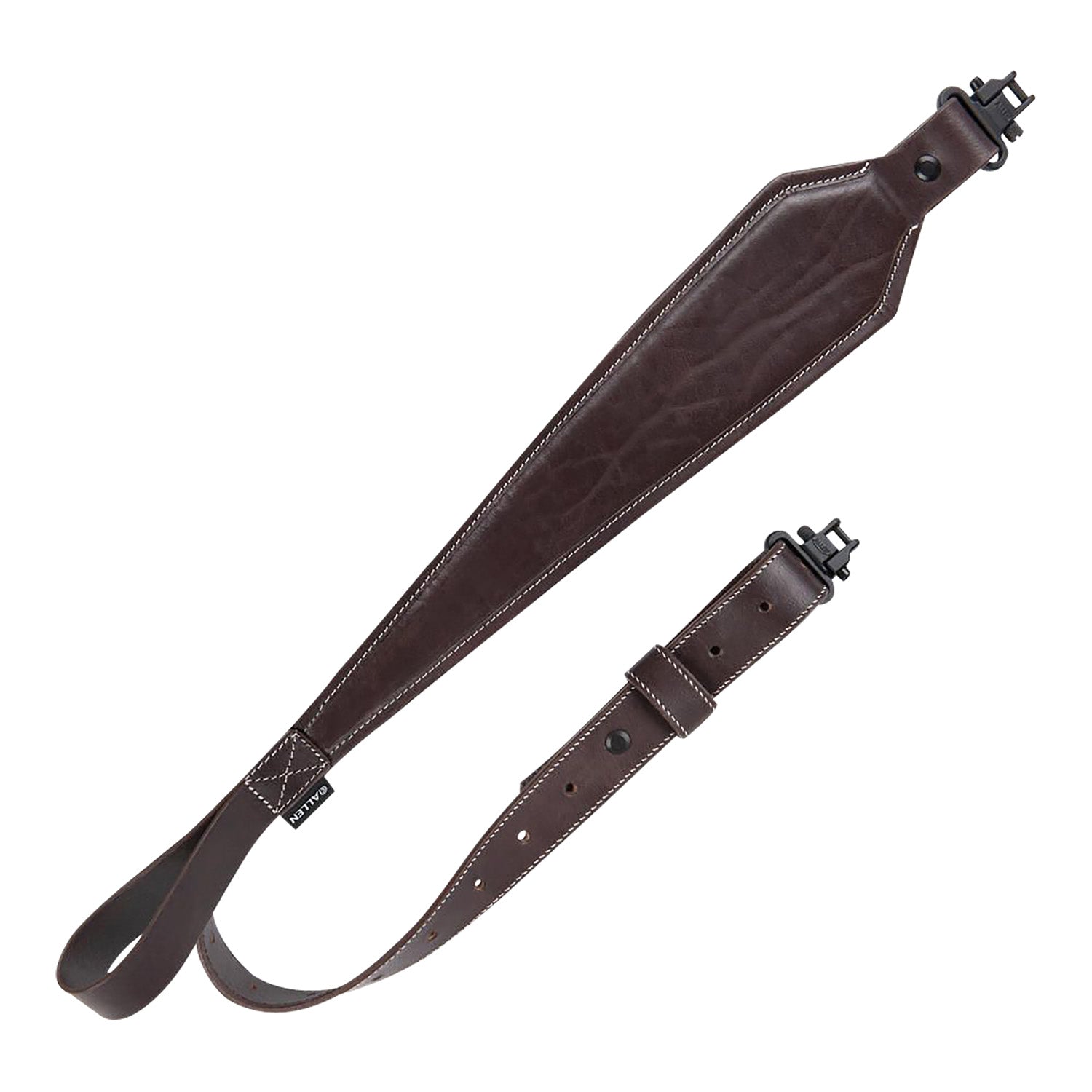 Heritage Cases 8511 Plain Dark Mahogany Leather Rifle Sling 28"-35" OAL