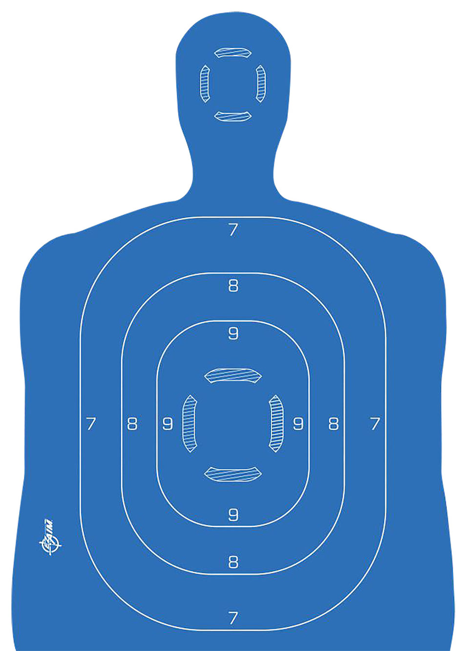 EZ-Aim 15579 Splash Reactive Silhouette Target Kit, Self-Adhesive, 23" x 35"