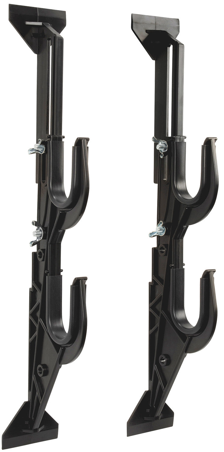 Allen 17450 2-Gun/Bow Rack, Black Plastic, Adjustable 9.5-16.5 Inches