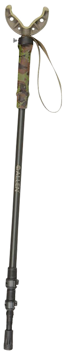 Allen 21410 Axial Shooting Stick Black 61 Inch Aluminum with Removable Rifle Cradle