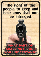 Rivers Edge 12"x17" Right to Keep and Bear Arms Tin Sign