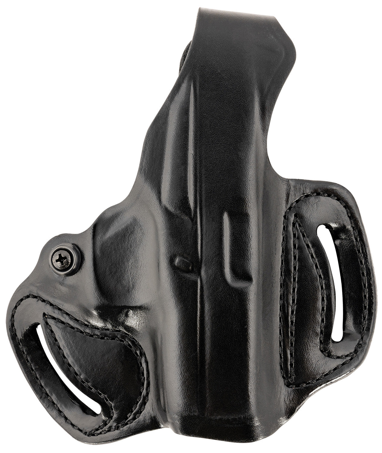 DeSantis Gunhide 085BA8BZ0 Thumb Break Mini Slide OWB Black Leather Holster Fits Glock 43/43X/48 Right Hand