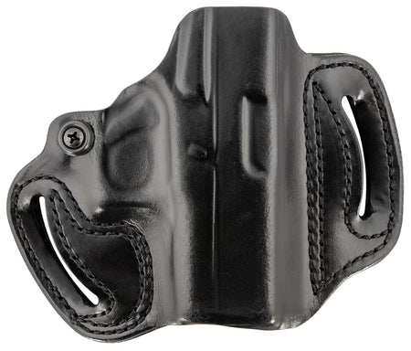 DeSantis Gunhide 086BA8BZ0 Mini Slide OWB Black Leather Belt Slide Holster Fits Glock 43/43X/48 Right Hand