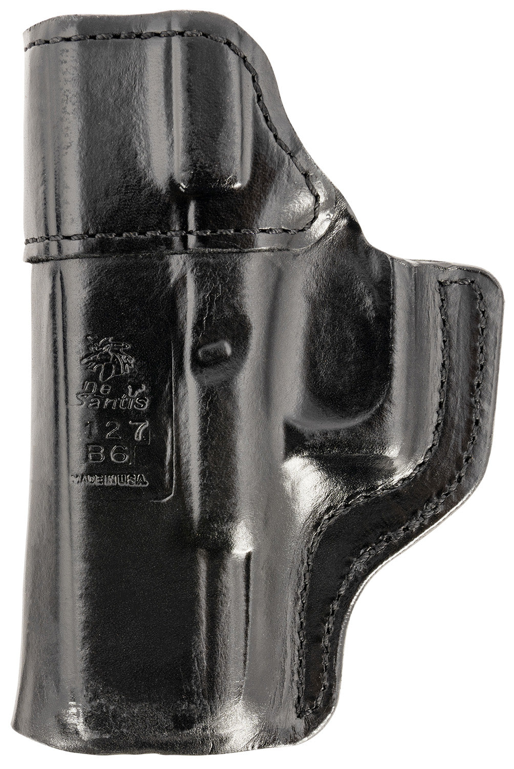 DeSantis Gunhide Inside Heat IWB Black Leather Belt Clip Holster for Glock 19/19X/23/32/45 Right Hand