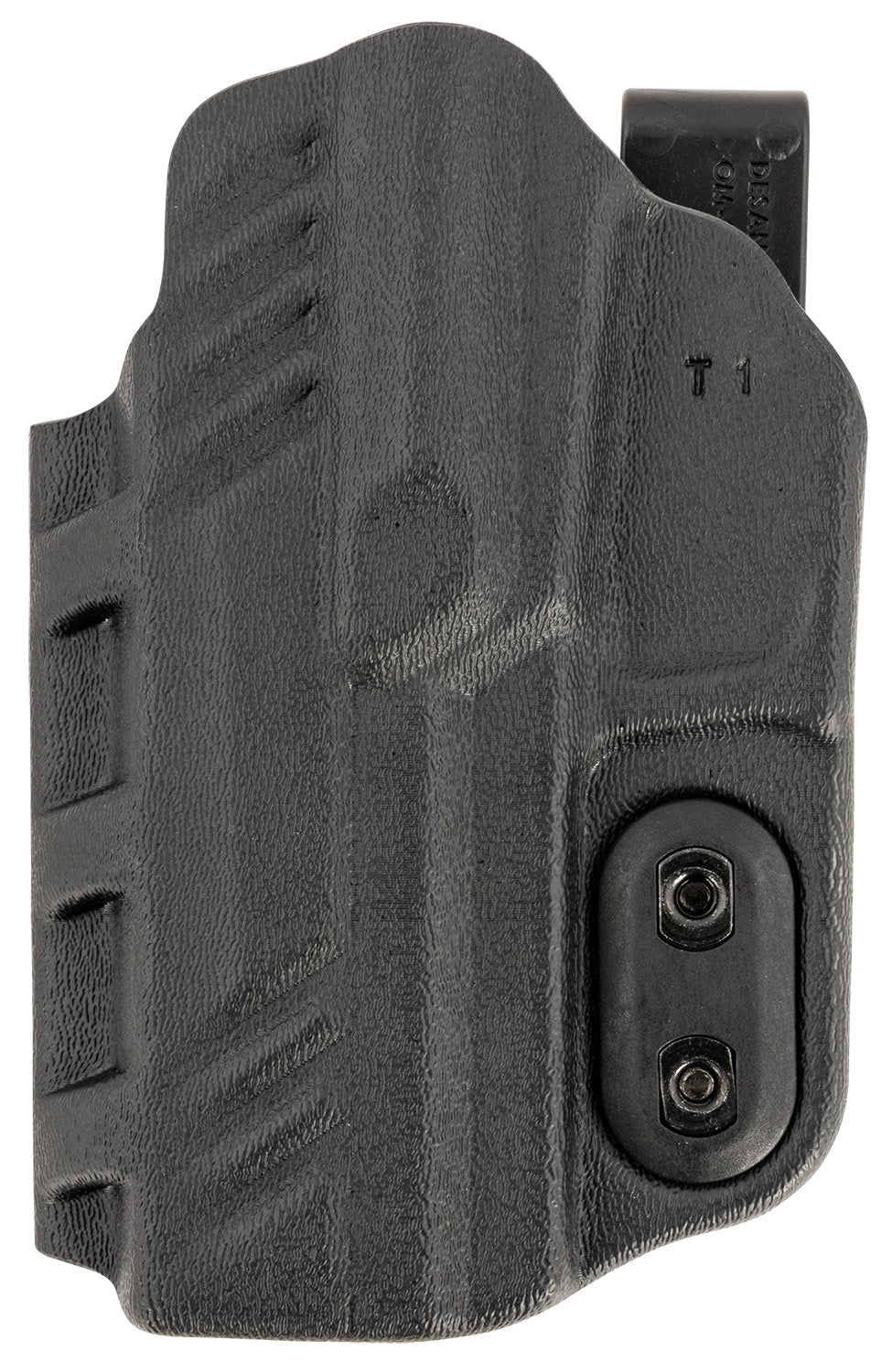 DeSantis Gunhide Slim-Tuk IWB Black Kydex Belt Clip Holster for Sig P320 Ambidextrous
