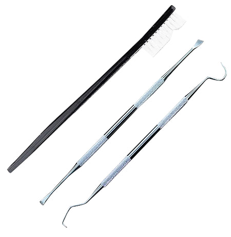 KleenBore KB-PBSET 3-Piece Firearm Pick & Brush Tool Set Nylon Brush & Steel Picks
