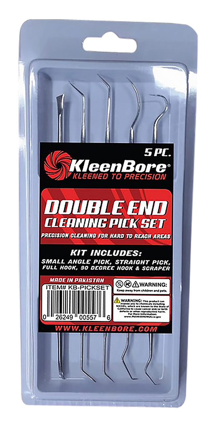 KleenBore KB-PICKSET Stainless Steel Double Ended Gun Pick Set 5 Piece
