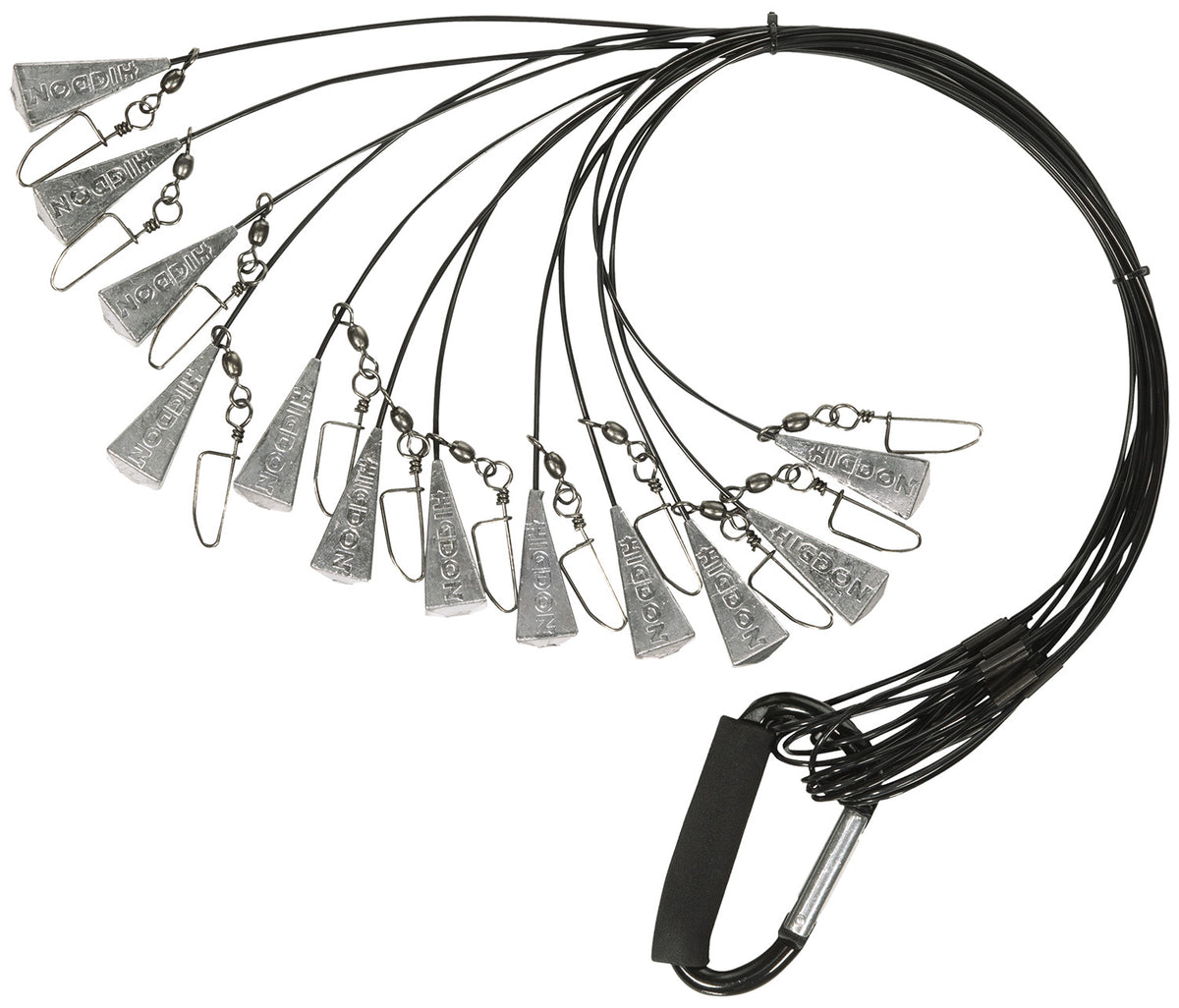 Higdon Outdoors 30321 Battleship Non-Tangle Decoy Anchor Rig Black 18 Inch 12 Pack