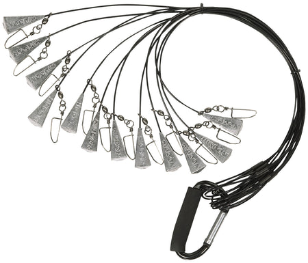 Higdon Outdoors 30321 Battleship Non-Tangle Decoy Anchor Rig Black 18 Inch 12 Pack