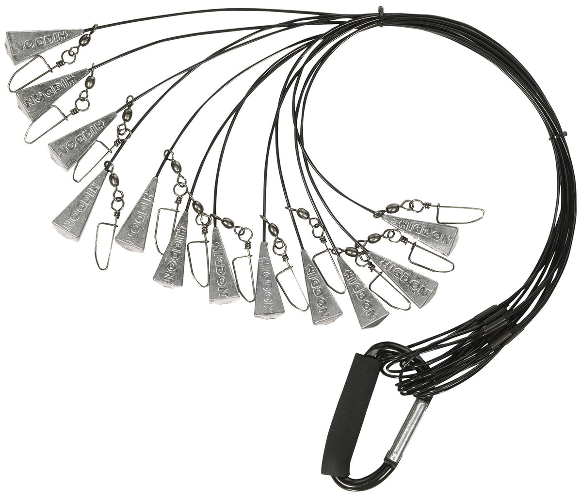 Higdon Outdoors 30330 Battleship Non-Tangle Decoy Anchor Rig Black 54 Inch 12 Pack