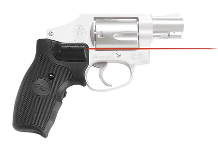 Crimson Trace 011150 Lasergrips S&W J-Frame Round Butt Red Laser, Extended Black Polymer