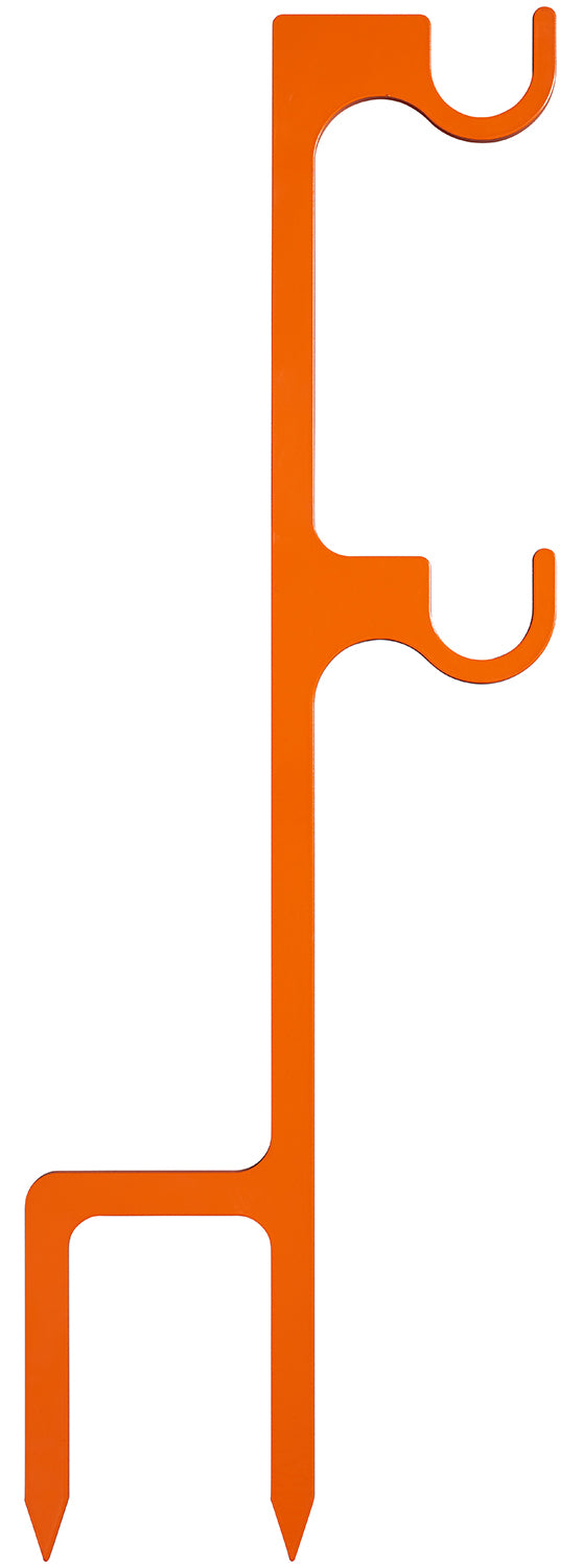Champion Targets 44915C Impact Steel Double Hanger Ground Stake Rimfire Orange 19" Tall