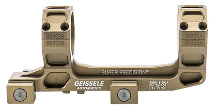 Geissele Automatics AR15 Super Precision Scope Mount Ring Combo Desert Dirt Color Anodized