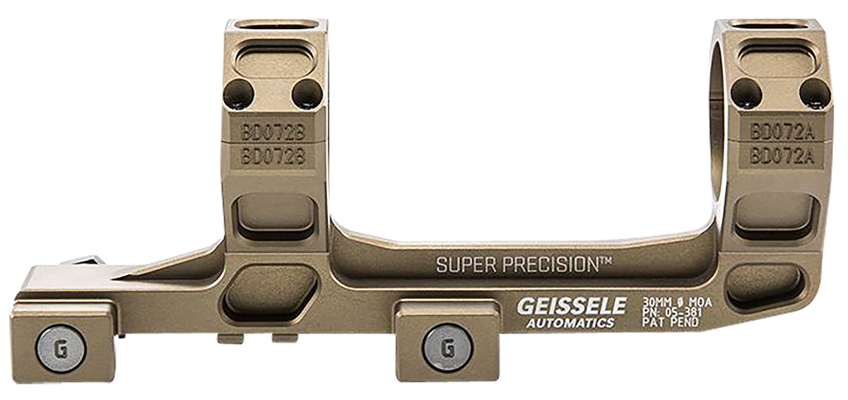 Geissele AR-15 Super Precision Scope Mount Combo – Desert Dirt Anodized