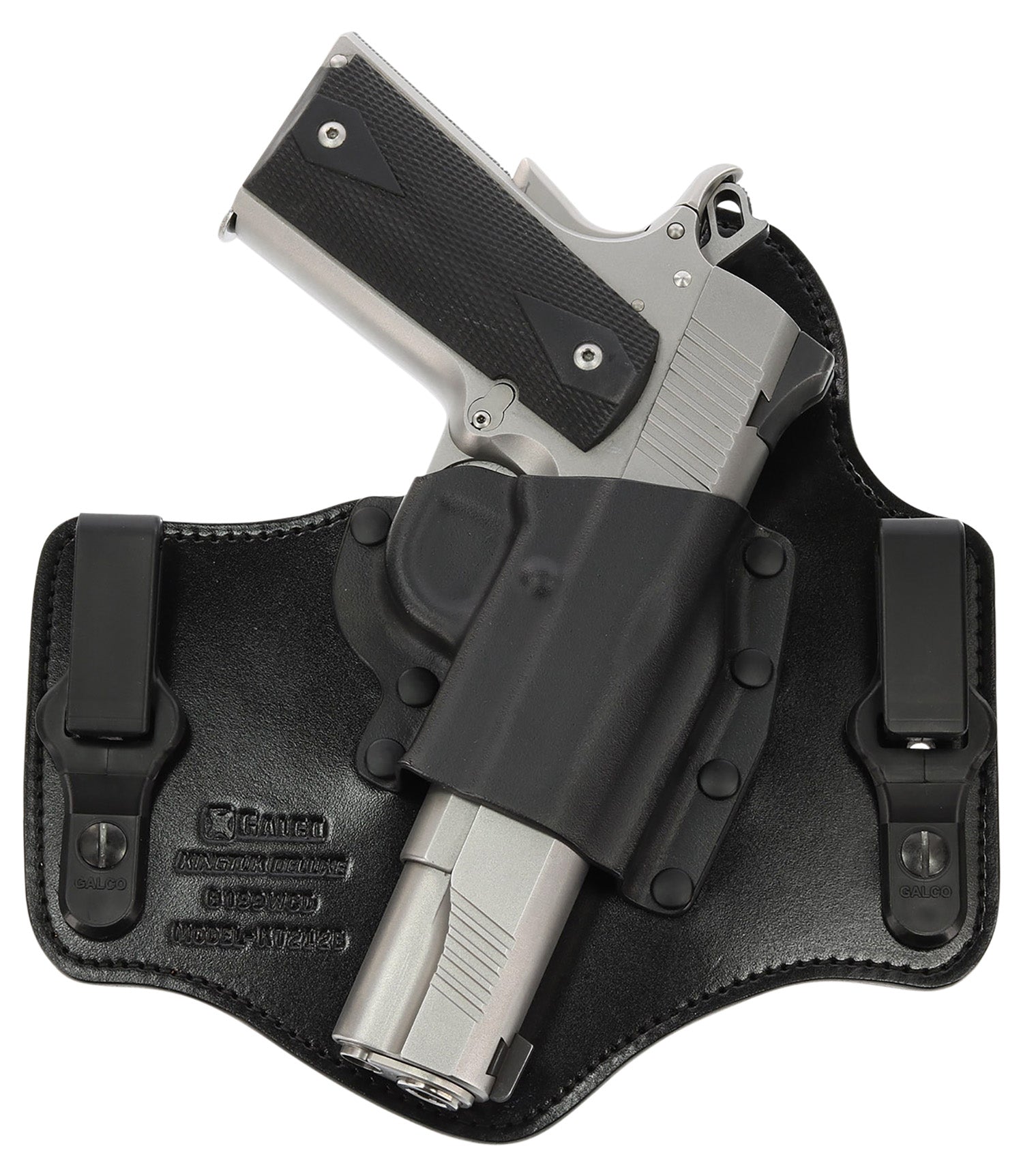 Galco KT870RB KingTuk Deluxe IWB Holster Black Kydex/Leather UniClip Sig P365/XL Right Hand