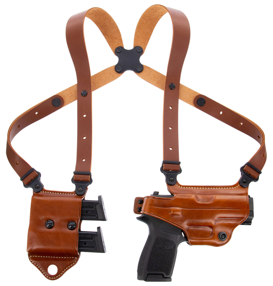 Galco MCII820 Miami Classic II Shoulder Holster System Tan Leather Sig P320/M17/M18/Taurus G2/G3 RH