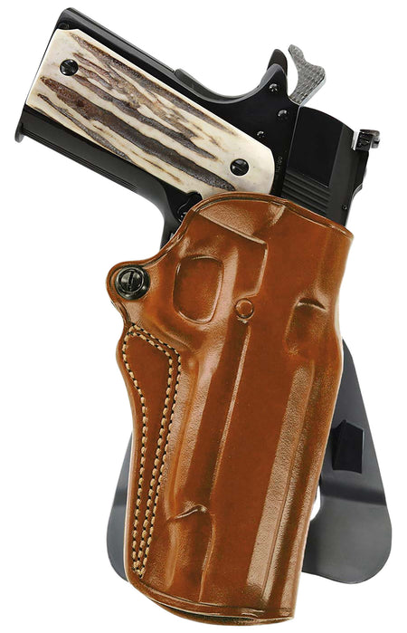 Galco SM2-266R Speed Master 2.0 OWB Tan Leather Paddle Holster Kimber/Springfield 1911 4" Right Hand