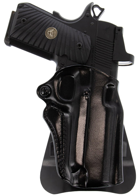 Galco SM2-800B Speed Master 2.0 OWB Black Leather Paddle Holster CZ P-10M/Glock 43/43X Right Hand