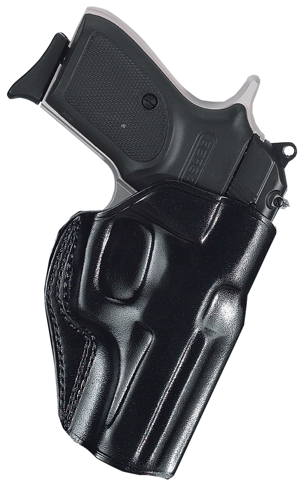 Galco SG858B Stinger OWB Black Leather Belt Slide Holster S&W M&P .380 Shield EZ Right Hand