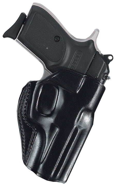 Galco SG858B Stinger OWB Black Leather Belt Slide Holster S&W M&P .380 Shield EZ Right Hand