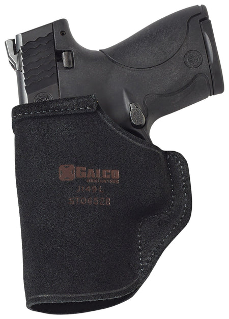 Galco STO858B Stow-N-Go IWB Black Leather Belt Clip Holster S&W M&P 380 Shield EZ Right Hand