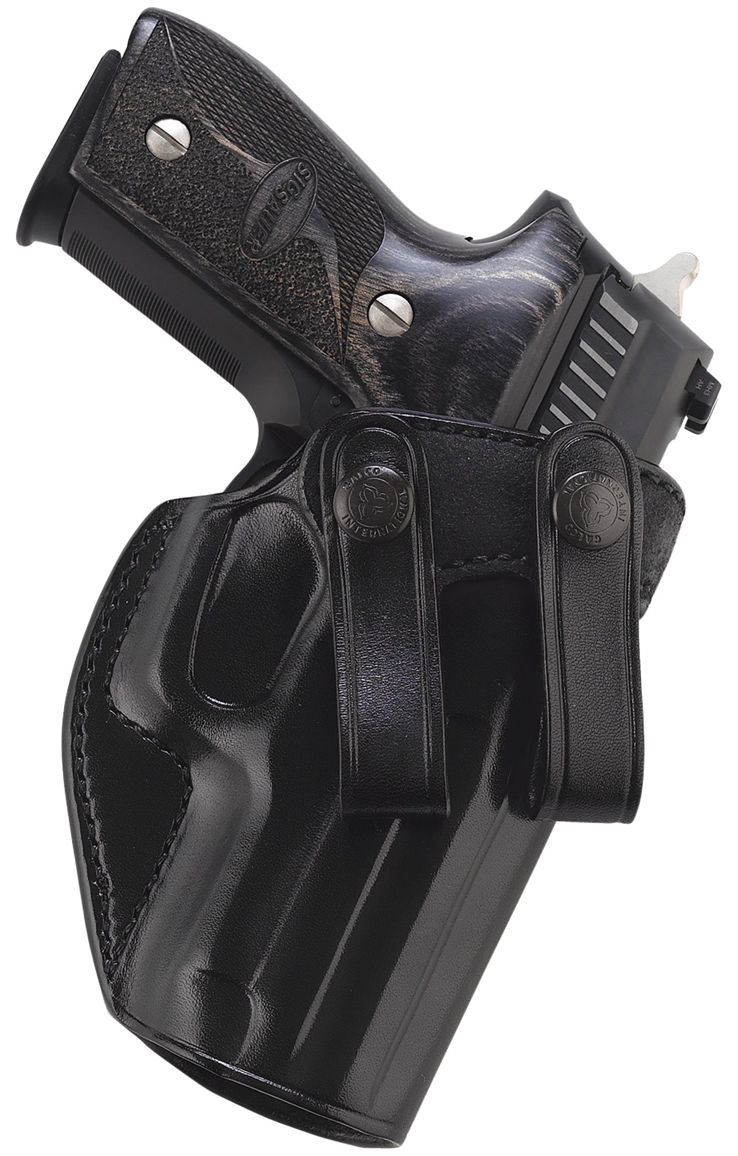 Galco SUM270B Summer Comfort IWB Black Leather Belt Loop Holster Browning Hi-Power/Springfield SA-35 RH
