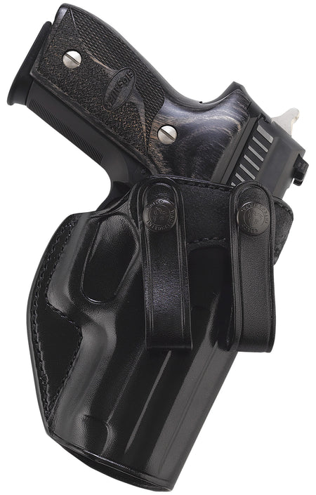 Galco SUM270B Summer Comfort IWB Black Leather Belt Loop Holster Browning Hi-Power/Springfield SA-35 RH