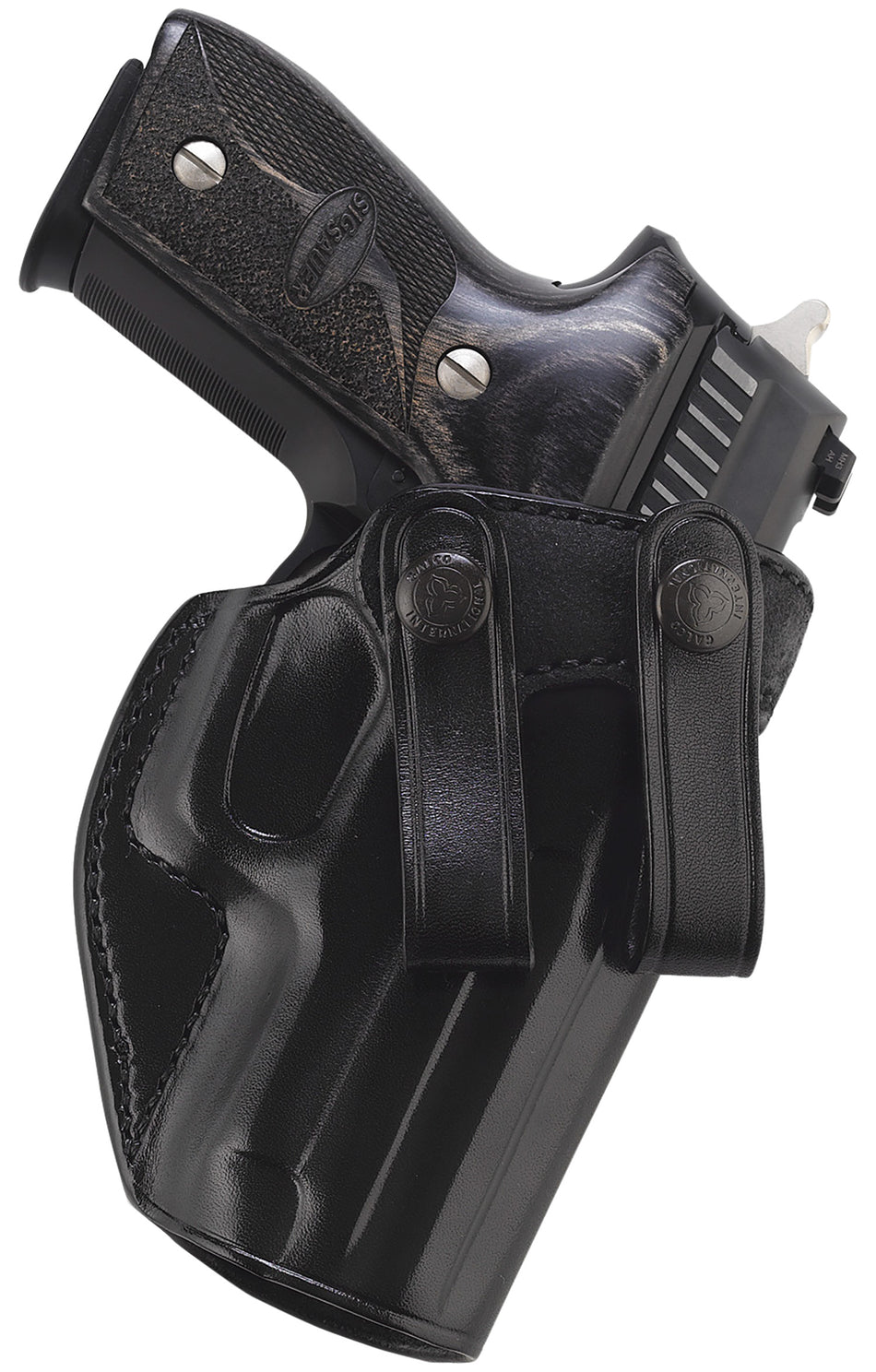 Galco SUM270B Summer Comfort IWB Black Leather Belt Loop Holster Browning Hi-Power/Springfield SA-35 RH