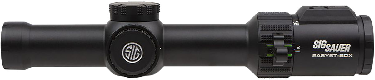 Sig Sauer Easy6 BDX 1-6x24mm 30mm Tube Illuminated BDX-R2 Digital Reticle 194 LEDs Rifle Scope