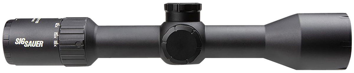 Sig Sauer Whiskey6 3-18x44mm 30mm Tube MOA Milling Hunter 2.0 Reticle Rifle Scope Black