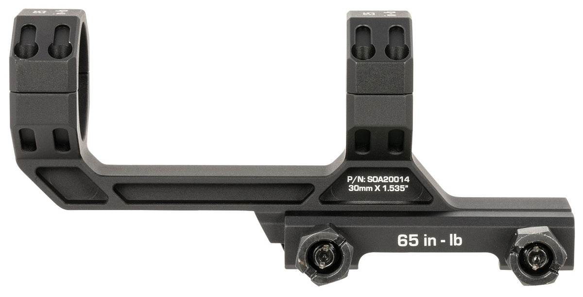 Sig Sauer SOA20015 Alpha MSR Scope Mount and Ring Combo Black Anodized 34mm Tube 0 MOA