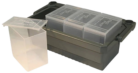 MTM Case-Gard SS2500 Shotshell Box 12 Gauge Clear Polypropylene 25 Rounds 4-Pack