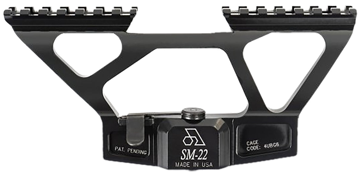 Arsenal SM22 AK Scope Mount SAM7K Series Black Anodized 0 MOA Picatinny Rail