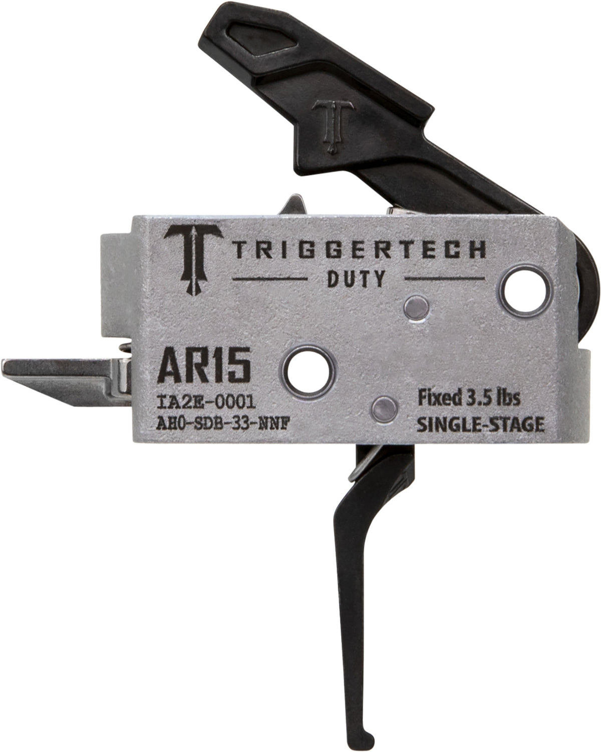 TriggerTech AH0SDB33NNF Duty Flat Single-Stage Trigger, 3.50 lbs for AR-15