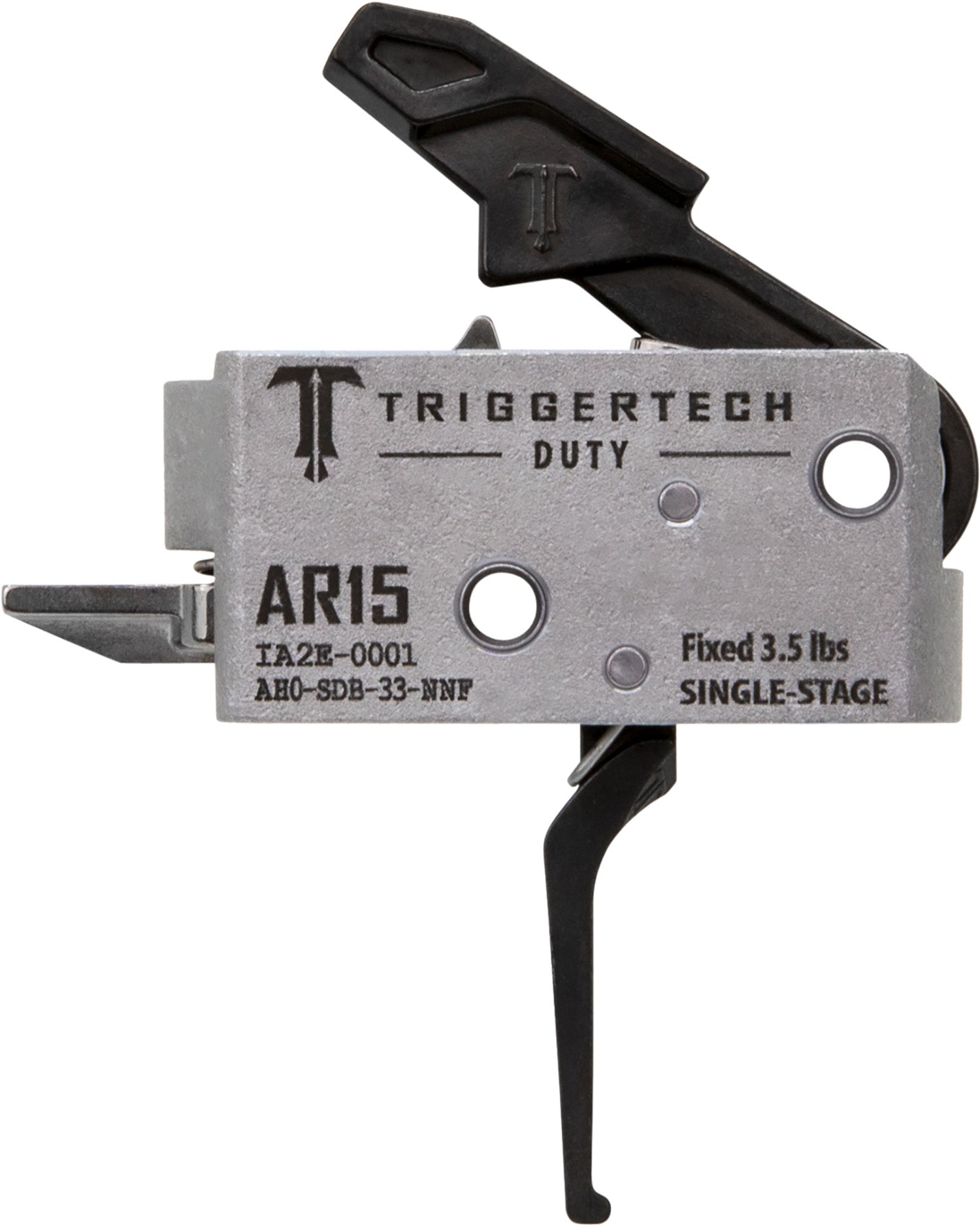 TriggerTech AH0SDB33NNF Duty Flat Single-Stage Trigger, 3.50 lbs for AR-15