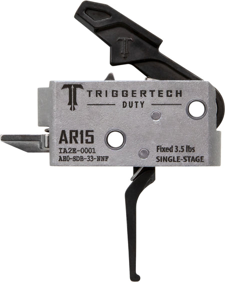 TriggerTech AH0SDB33NNF Duty Flat Single-Stage Trigger, 3.50 lbs for AR-15